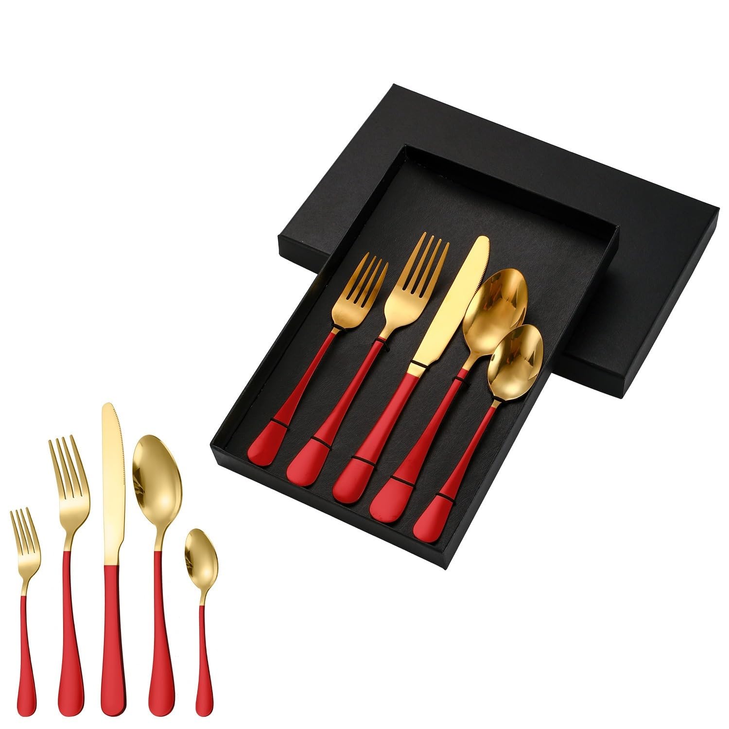 Ensemble de couverts en argenterie au design épuré pour table d'exception