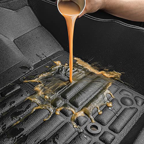 Tuxmat Custom Car Floor Mats For Smart Fortwo 2016-2020 Models - Laser Measured, Largest Coverage, Waterproof, All Weather. The Best Smart Fortwo Accessory. (Full Set - Black) #TOP4
