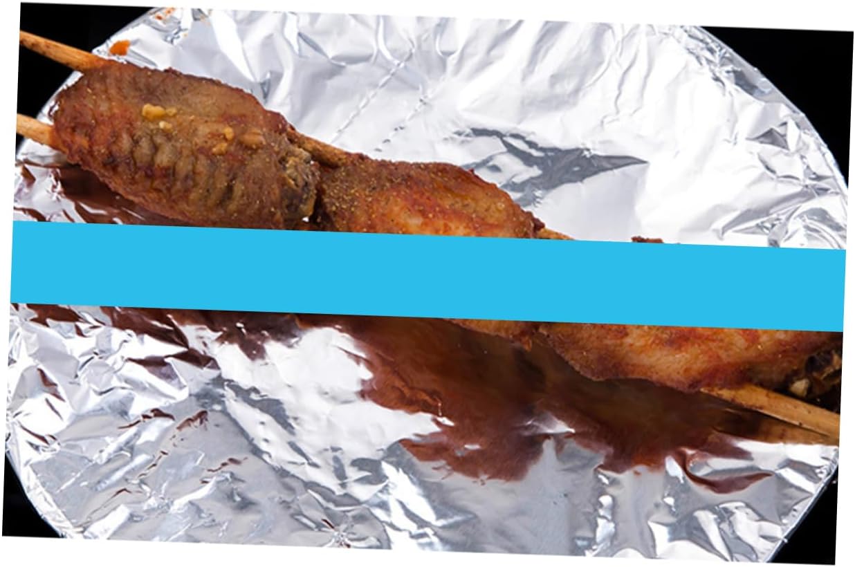 3Rolls Heavy Duty Bbq Aluminum Foil Baking Tinfoil Paper for Grilling Roasting and Cooking Versatile Durable and Temperature Resistant for Outdoor and Home Use