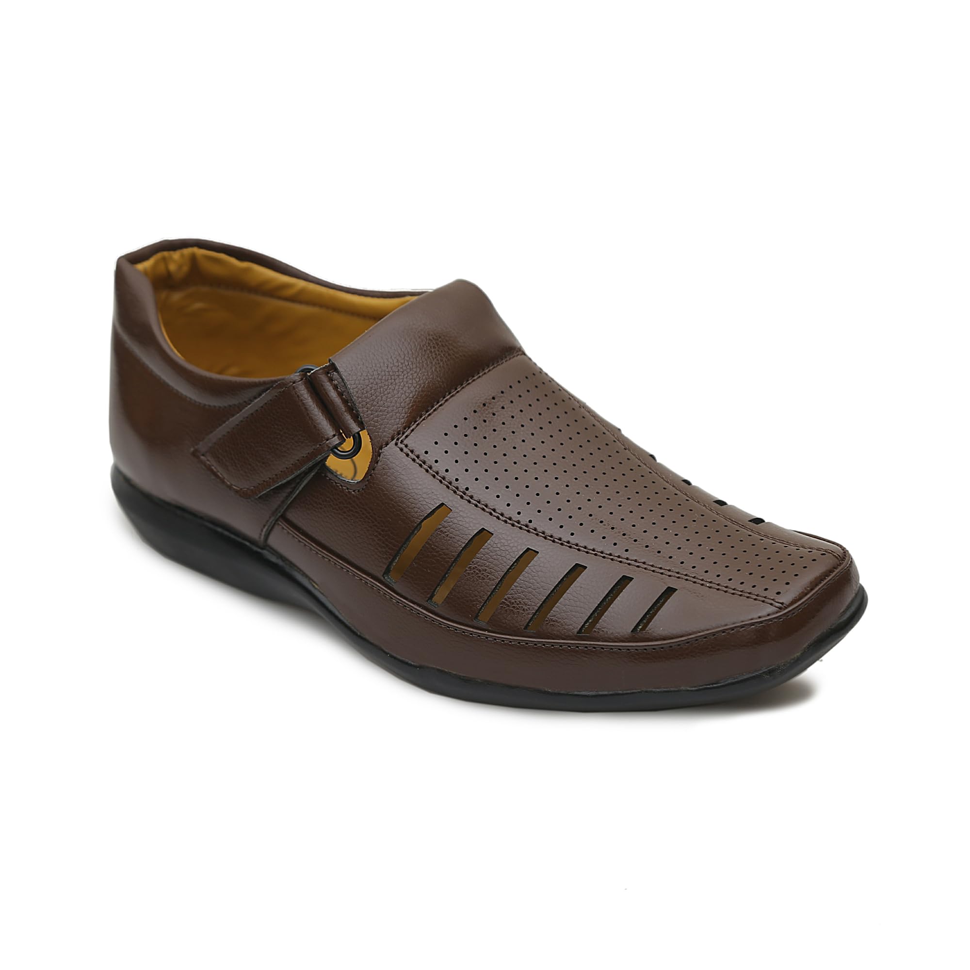 HSF Leather Sandal Type Shoes FORV Men | Black | | Brown | | TAN |-picture-21