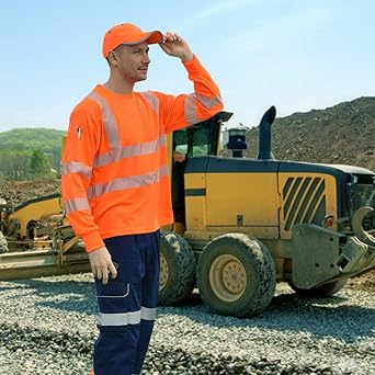 AYKRM 5 Color hi vis t Shirts High Viz Visibility Short Sleeve Safety Work Reflective Polo T Shirt(XS-8XL)
