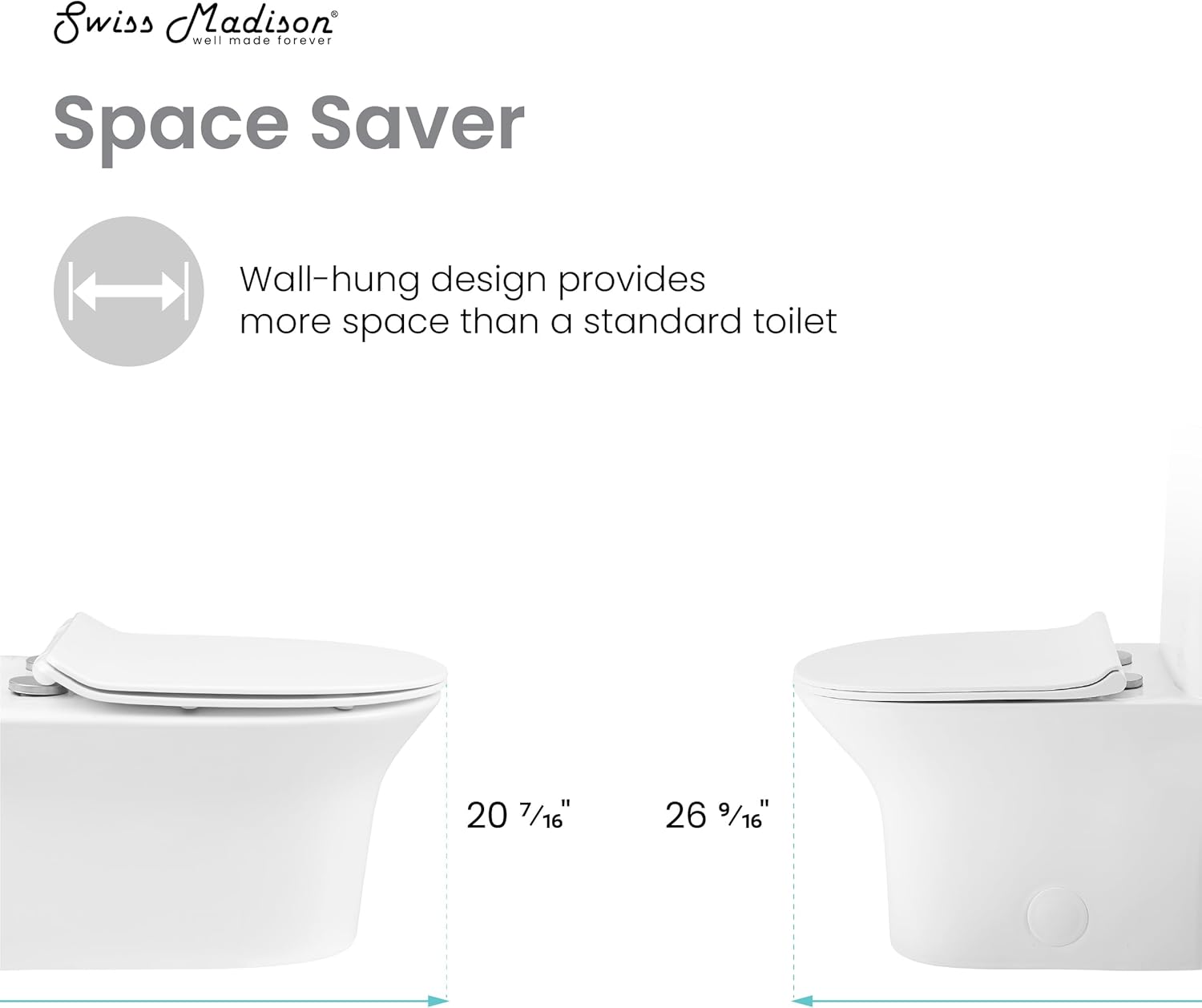 Vincennes Wall-Hung Elongated Toilet Bowl