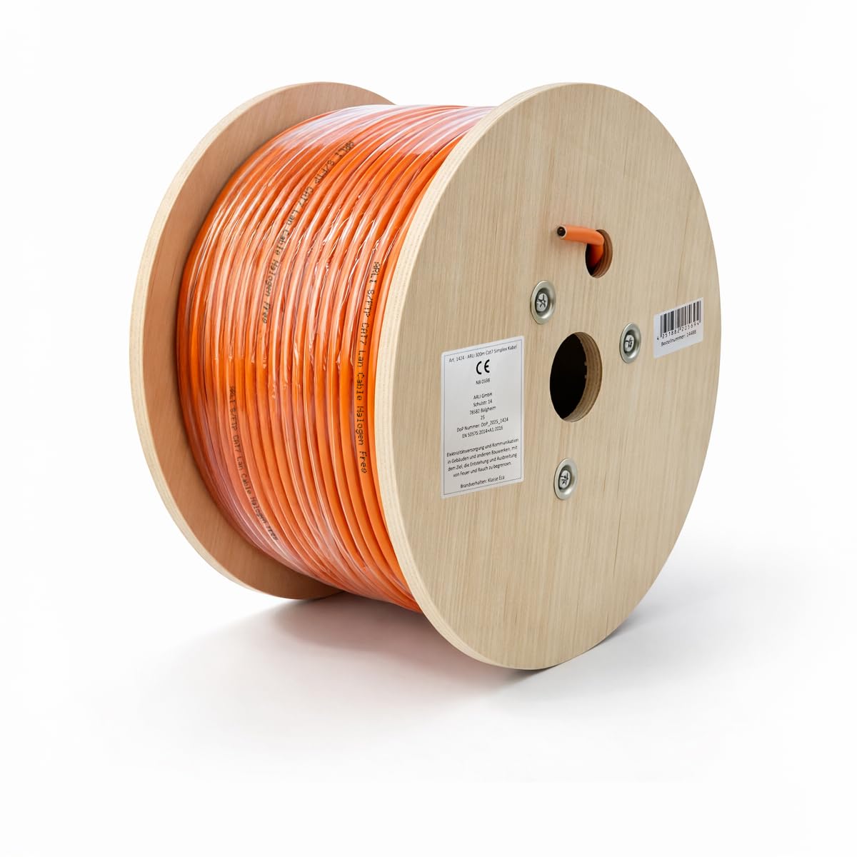 ARLI CAT 7 Verlegekabel 300m Netzwerkkabel CAT.7 LAN Halogenfrei Installationskabel SFTP S/FTP CAT7 PIMF Kabel Netzwerk Verkabelung Datenkabel AWG23/1 geschirmt Gigabit Kupfer Ethernet