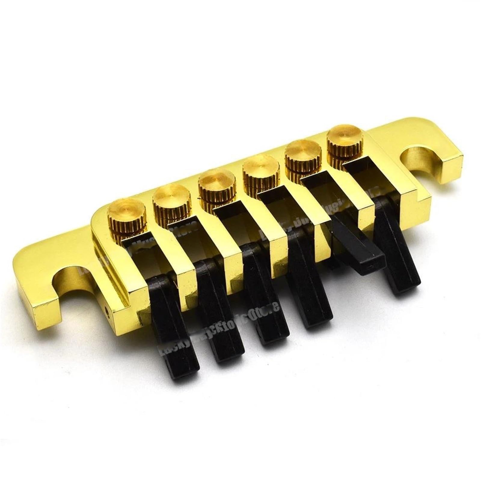 Do LP 6 strunowej gitary elektrycznej mostek strunowy 1 szt. Vintage Gold z ćwiekami Mostek Gitary Profesjonalnej