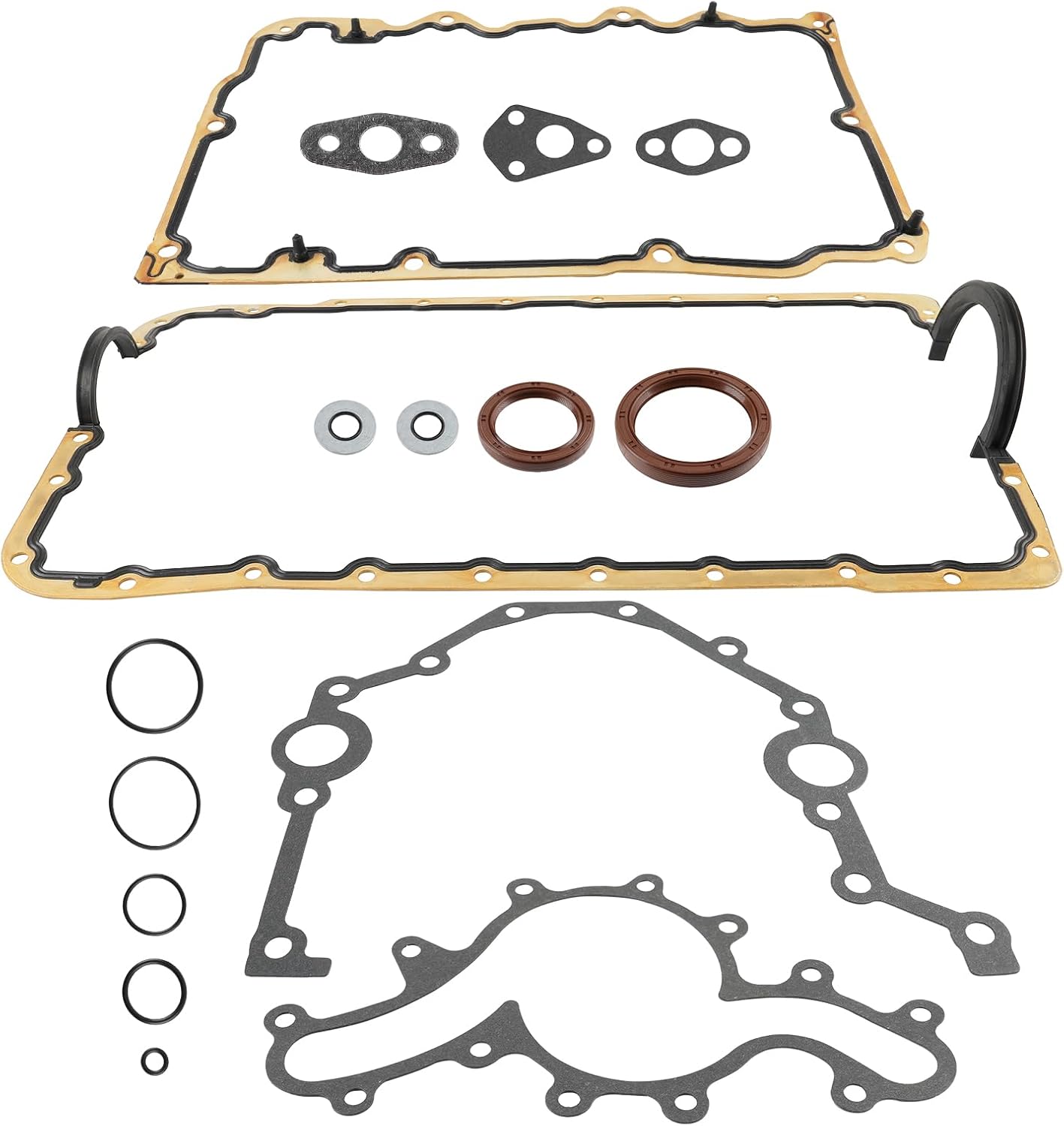 CS9293 Engine Conversion Gasket Set Lower Gasket Set with Engine Oil Pan Gasket Compatible with Ford Explorer 2001-2008 Compatible with Land Rover LR3 Compatible with Mazda B4000 4.0L CS9293-1
