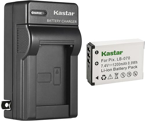 Miniatura 10 de Kastar Paquete de 2 baterías LB-070 y cargador de pared CA de repuesto para Kodak Pixpro AZ901, Kodak Pixpro AZ901 Astro Zoom, Kodak PIXPRO S1,