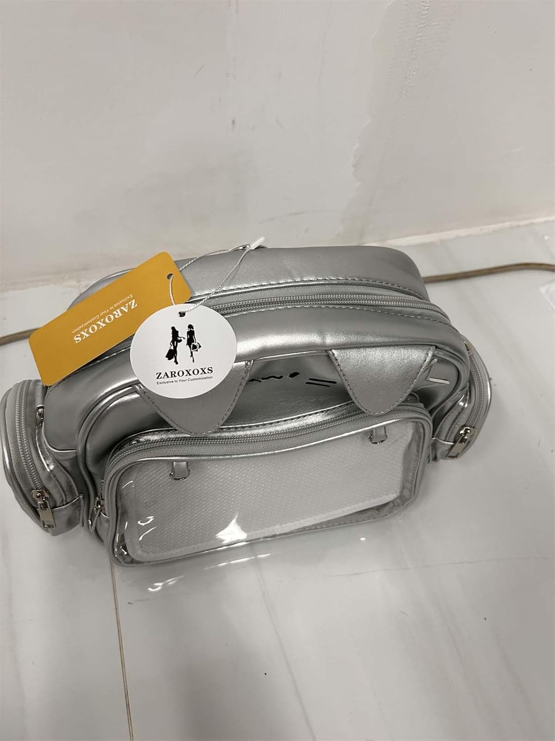 Kawaii Ita Bag Crossbody Bag Cute White Cat Backpack Girls Shoulder Bags Pin Display with Insert - Image 6