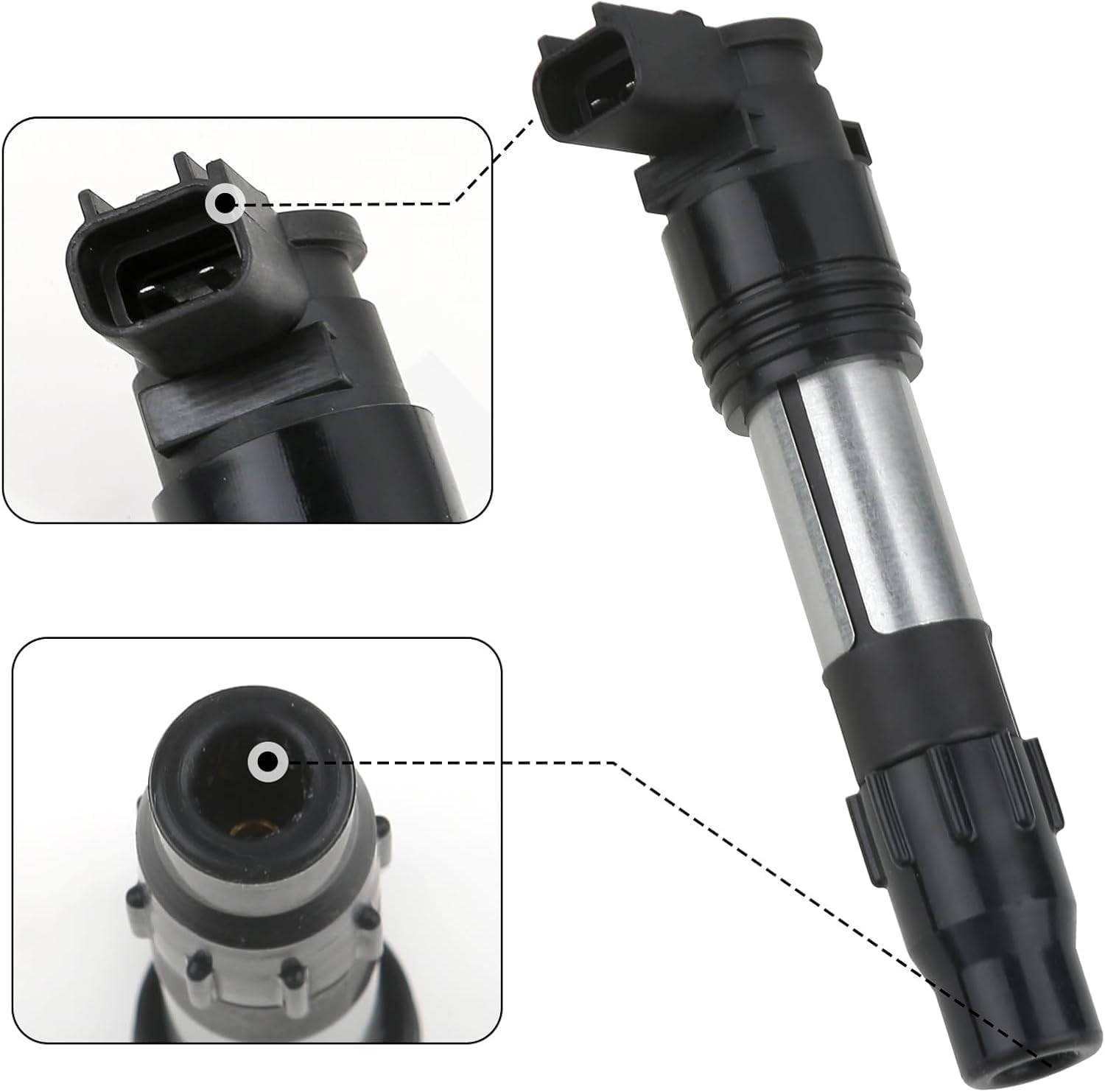 Ignition Coils with Spark Plugs Kit for Kawasaki Z650 Z900 Z1000 Ninja 650 1000 Versys 650 1000 Vulcan S 650 Z800 Versys-X 300 Ninja 300 2013-2024,129700-5430 21171-0033 92070-0014