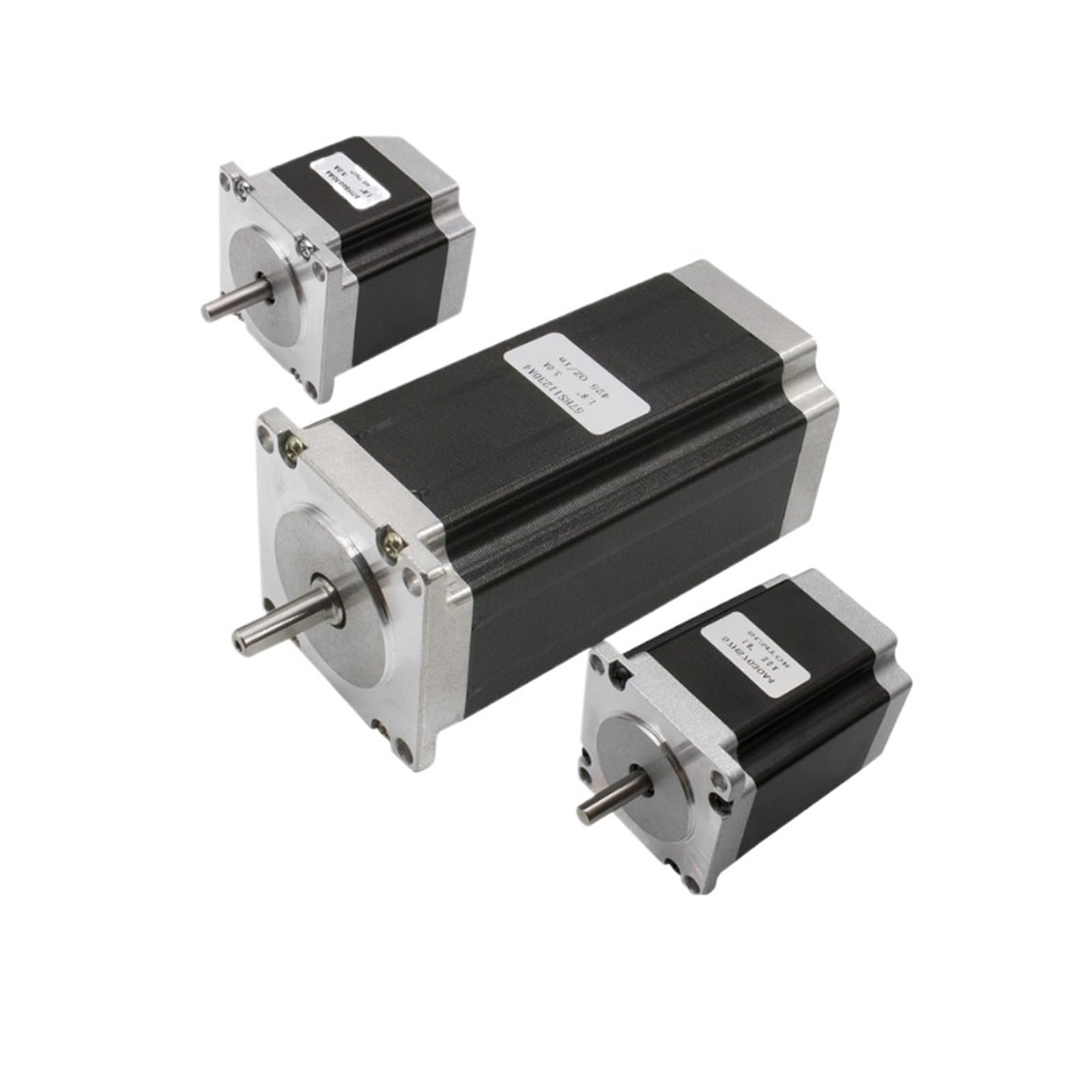 ONGCPQPEO 1pcs Nema23 stepper motor 1.2Nm / 2.0Nm / 2.2Nm / 2.5Nm / 3Nm 3A 56mm 76mm 82mm 100mm 112mm length for 3 aixs 4 axis router(56mm 1.2Nm,8mm single shaft)