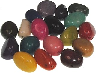 5 nueces de tagua extragrandes de 3 a 4 cm, color natural, vegano, color marfil, vegetariano