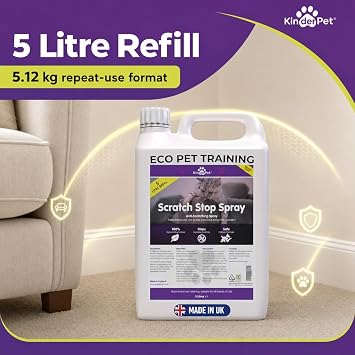 Cats Kittens Scratch Stop Anti Scratch Big Value 5L Refill Cat Kitten Scratching Deterrent Repellent Cruelty Free 100% Natural