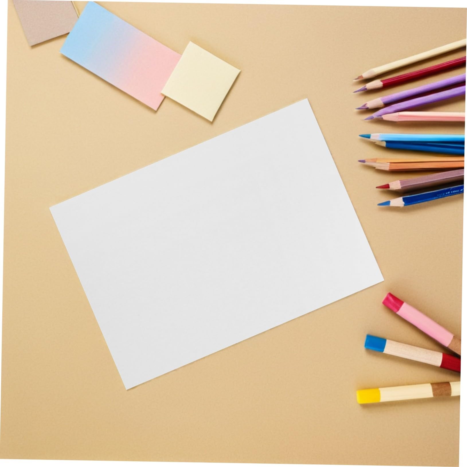 LOLIPPYY 100 Piezas Papel Acuarela Papel Dibujo Infantil Resistente para Pintura Marmoleado Manualidades y Proyectos Artísticos