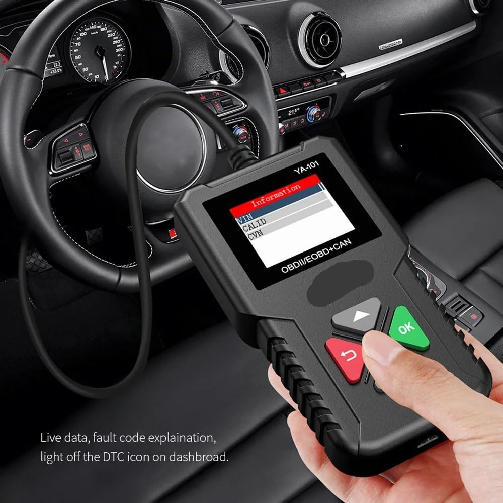 Escáner OBD 2 multilingüe con Pantalla Digital, Herramientas de diagnóstico for Coche, versión Universal, Lector códigos OBD2, borrado Falla