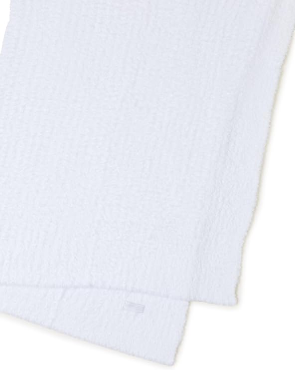 Barefoot Dreams CozyChic Ribbed Throw, White, 54x72