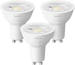Lepro GU10 LED Bulbs, Dimmable GU10 Light Bulb, 5000K Daylight White Bulbs, 5.5W PAR16 LED Spotlight Bulb, 50W Halogen Equivalent Track Lighting Bulb for Kitchen, Range Hood, Bedroom, 6 Packs