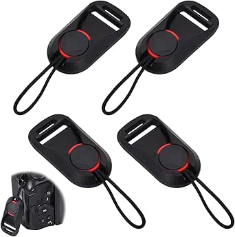 4 Pack Camera Strap Quick Release Buckles, Camera Neck Shoulder Strap Quick Release Loops Clips, Camera Strap Rapid Connectors, Universal Connection Buckle Adapter