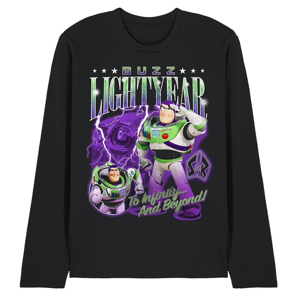 Disney Long Sleeve T-Shirt - Toy Story - Buzz Lightyear - Black - 2XL