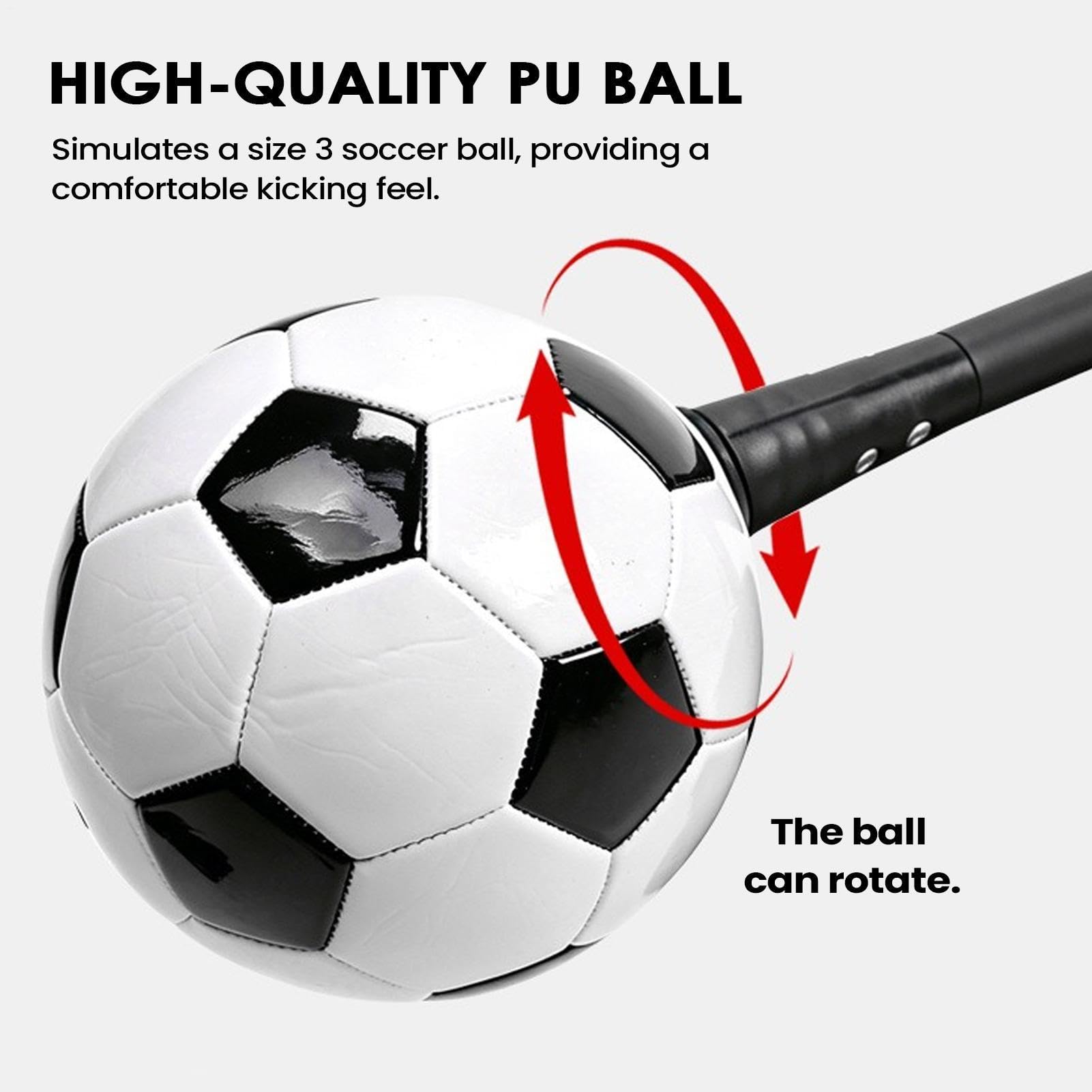 Allenatore di pallone da calcio per allenamento solo, a mani libere
