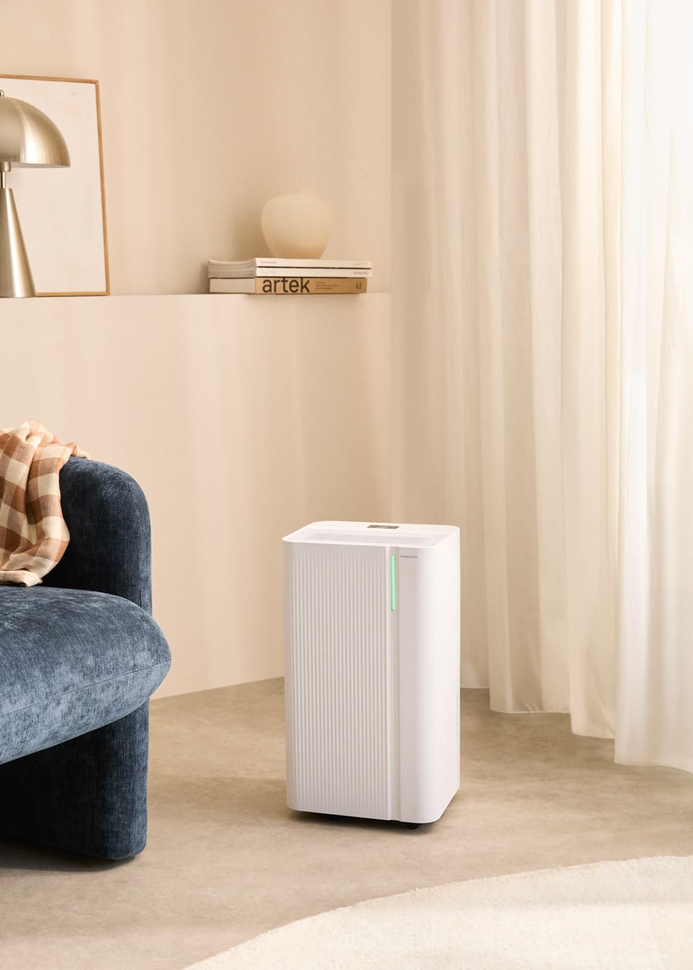 CREATE/AIR DRY CONNECT/Deshumidificador con WiFi 10L/día/Temporizador 24h, fácil de transportar, pantalla LED, hasta un 80% menos de humedad, superficies 15-25m², 210W