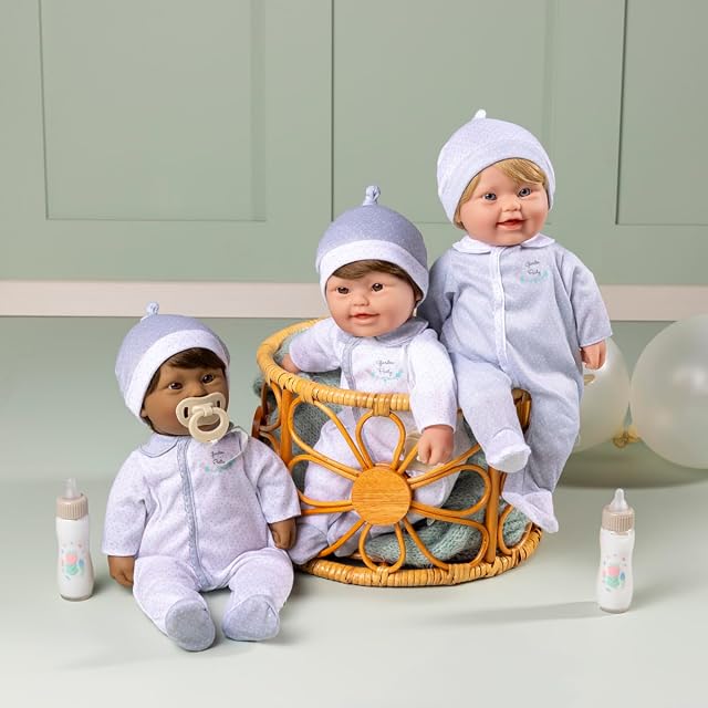 Foto 2 de 8 de JC Toys- Muñeca Síndrome de Down La Baby de 40 cm, Cuerpo Blando y Lavable, Pelo castaño