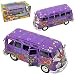 Produktbild Maisto Volkwagen T1 Violett Hippie Flower Power Samba Bully Bus 1950-1967 1/25 1/24 Modell Auto