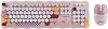 Everest KM-6287 Cookie Fildişi Kablosuz 2.4 + BT Q Klavye + Mouse Set