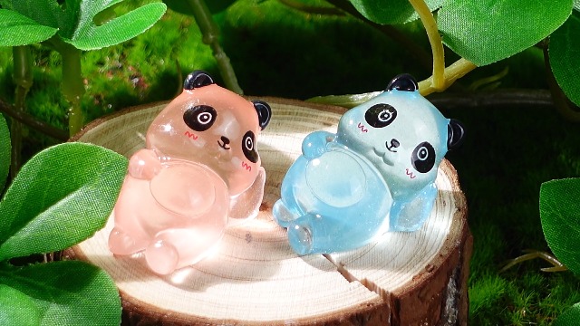 35 Pièces De Pandas En Résine, 7 Couleurs Lumineuses, Figurines De Mini Pandas Pandas Miniatures Petits Pandas Pour Jardin Maison De Poupée Maison Bricolage Artisanat Décoration
