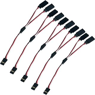 skrnrhrery Servo Y Adapter Cable, 5Pcs50cm servo y Cable Male and Female Plug, 1 to 2 y servo Connector Cable for rc Plane and car servo y Connector 30 core Wire servo y Extension Cable