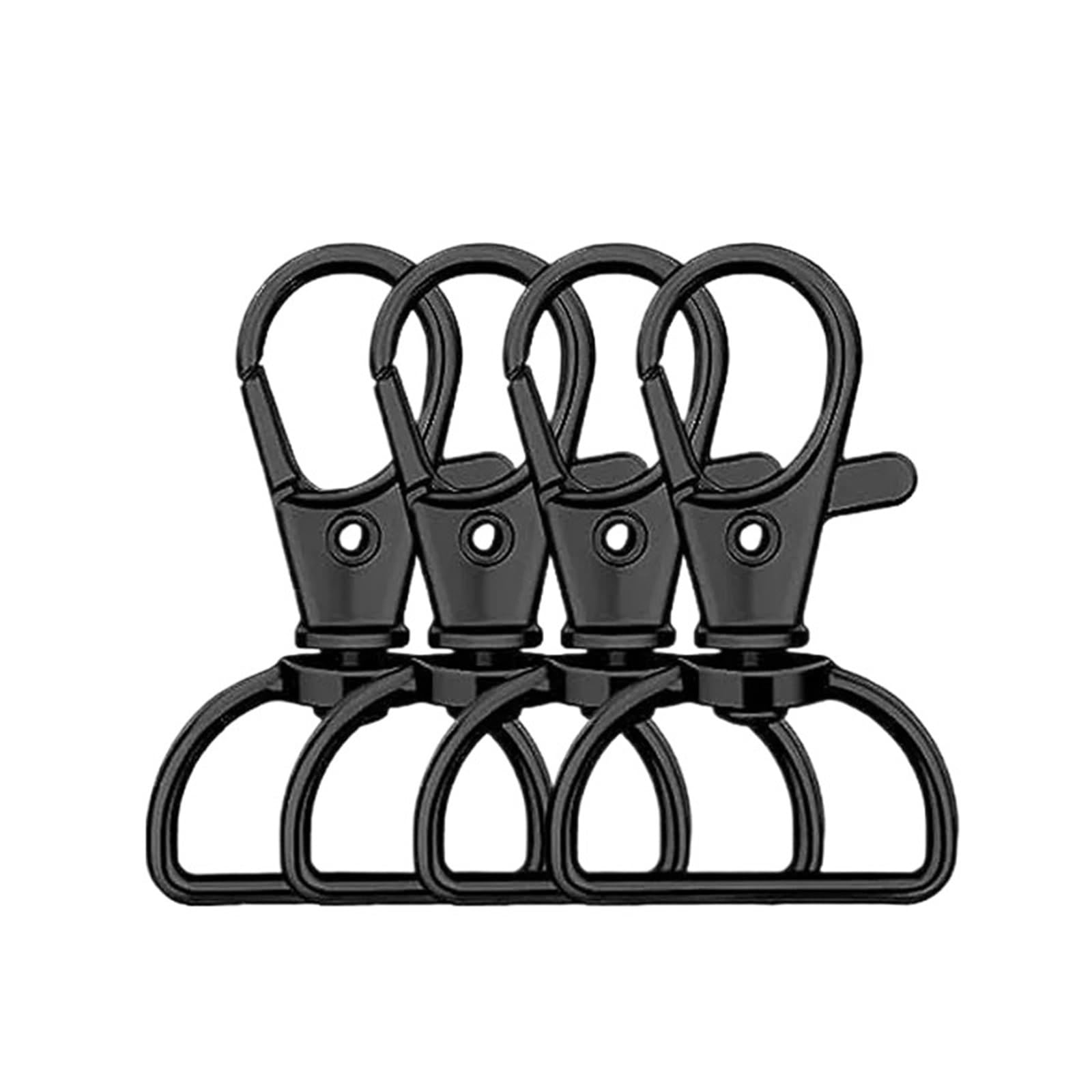 Cigpklo Color 1 Swivel Snap Hooks 10Pcs Swivel Clasp Lanyard Snap Hooks Keychain Clip Hook Metal Lobster Claw Clasps For Key Rings(,25Mm)