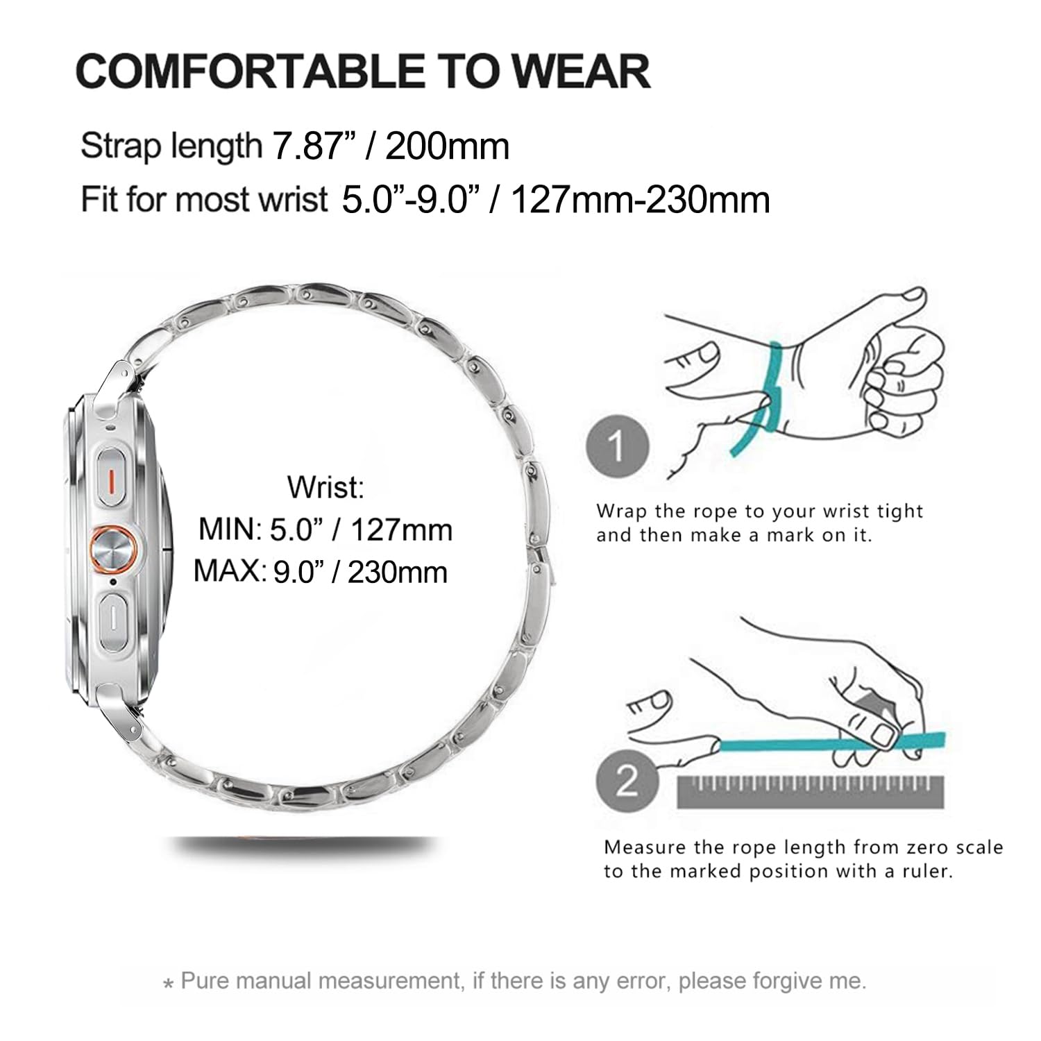 DEALELE Pulsera compatible con Samsung Galaxy Watch 7/5/4 40mm 44mm / FE 40mm / 5 Pro 45mm 20mm con carcasa protectora de repuesto para hombre y mujer