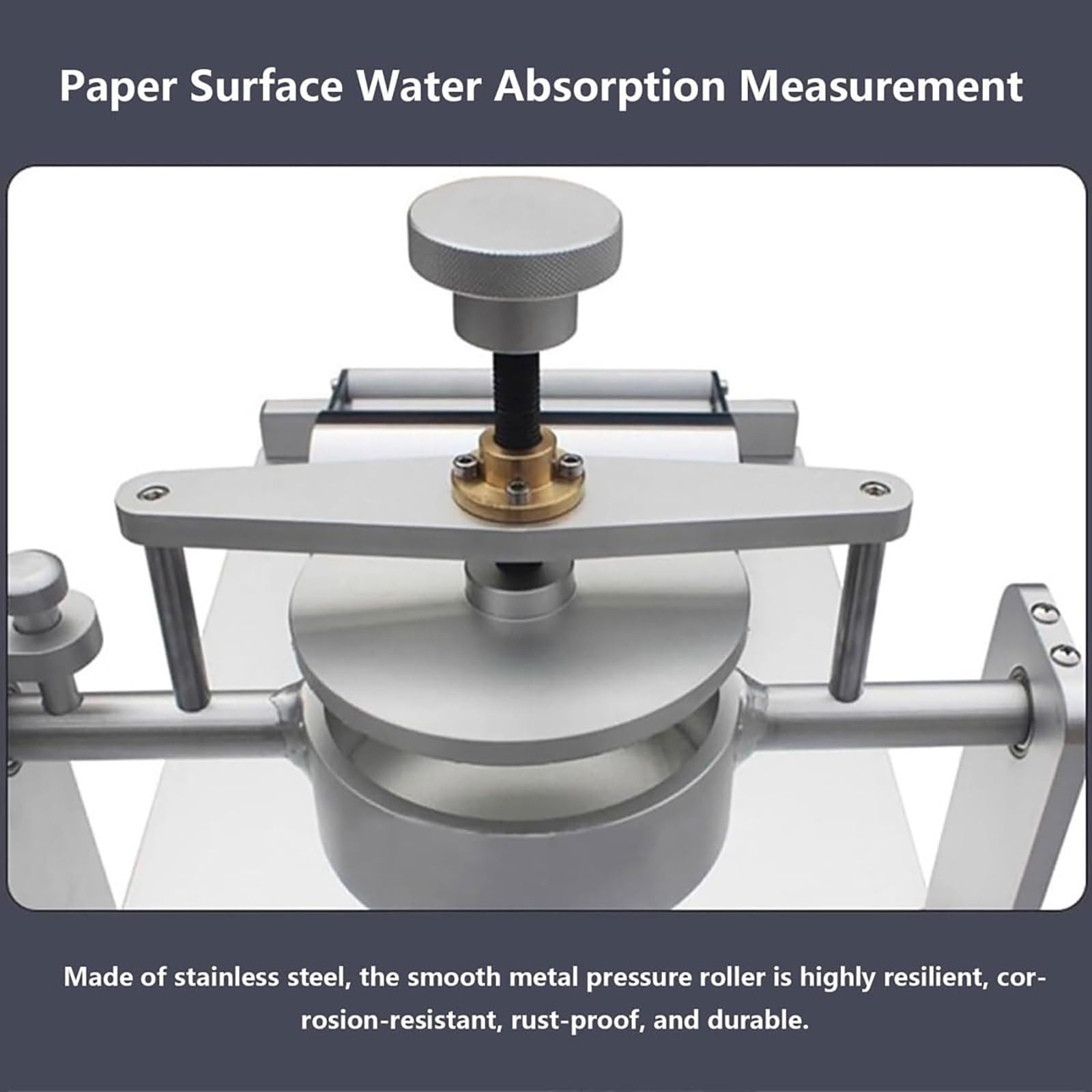 Probador de absorción de agua para papel, medición multifuncional de alta precisión, área de prueba de 100 cm², ideal para industrias de fabricación de papel, embalaje e impresión