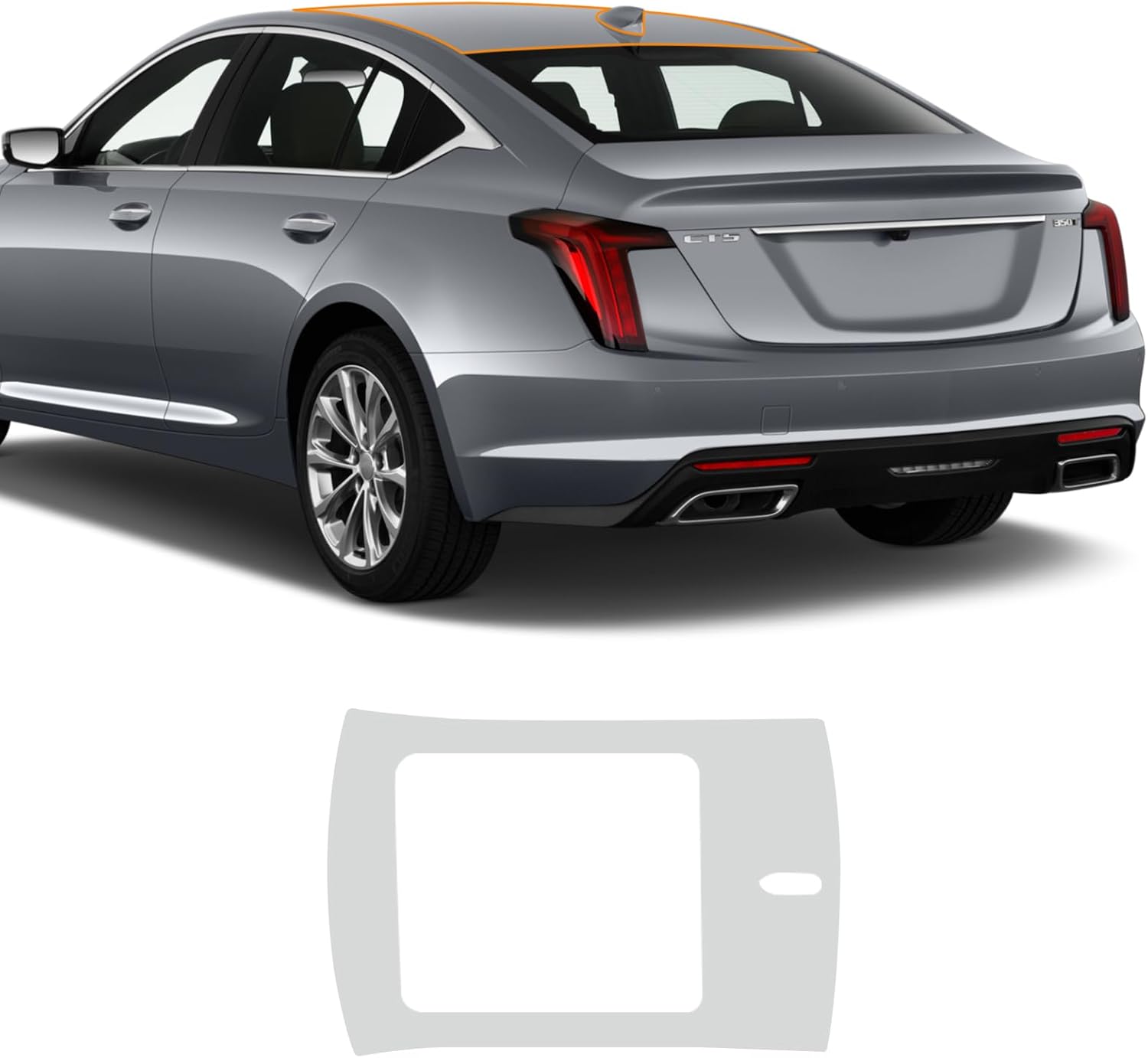 PPF Precut Car Paint Protective Film for 20-24 Cadillac CT5 Luxury Base Edition 2020-2024 Invisible Self Adhesive TPU Film Scratch Protector Exterior Accessories (Sunroof 1Pcs)