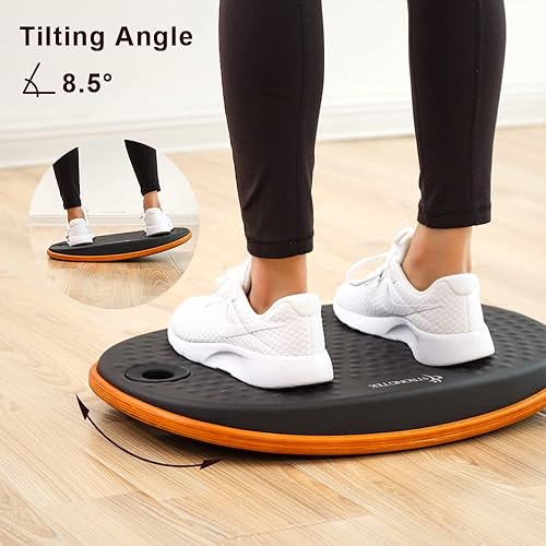 Miniatura 4 de StrongTek Tabla de equilibrio antifatiga, tablas de equilibrio de escritorio de pie, accesorio de alfombrilla de escritorio de pie, balancín de pie