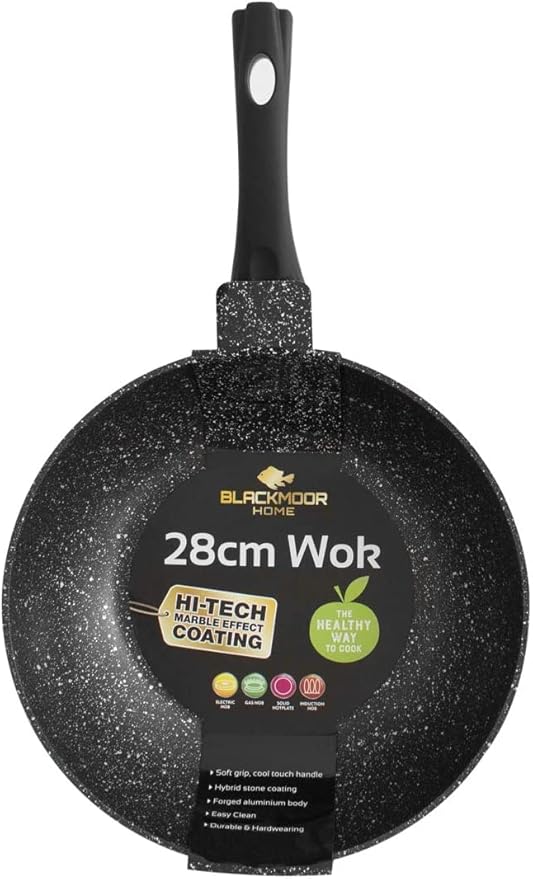 Blackmoor 66160 Classic 28cm NonStick Induction Wok/Suitable for