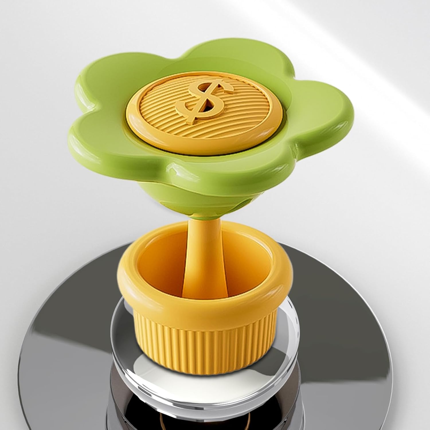 Toilet Button Pusher, Toilet Push Button Flush Replacement, Toilet Buttons Aid, Flower Design Portable Water Tank Flush Replacement Tool for Bathroom Home