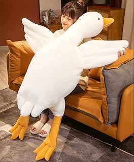 Goose Plush Toy 63 Inch Very Big Stuffed Animals Giant Cute Plushies Soft Large Huge Kawaii Plush Pillow Funny Baby Stuffed Animal Birthday Christmas Plush for Girls Boys