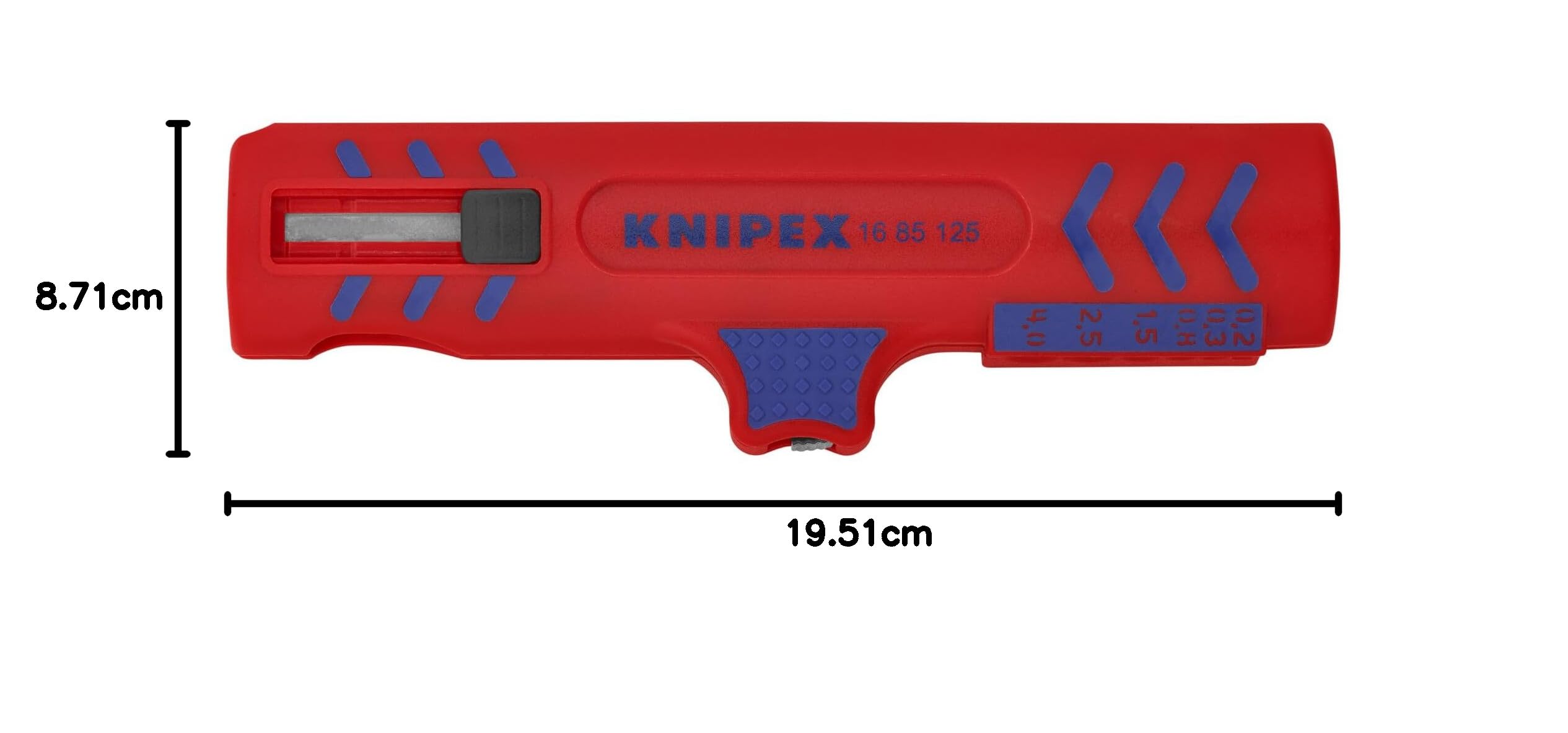 KNIPEX Pelacables universal en blister 125 mm, 16 85 125 SB