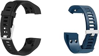 2 pulseras compatibles con Garmin Vivosmart HR+ pulseras mujer hombre deporte impermeable correa de repuesto de silicona para Garmin Vivosmart HR Plus