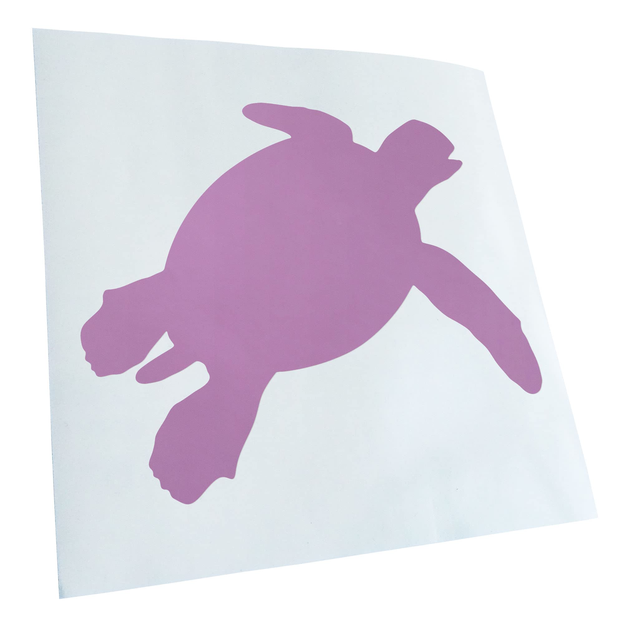 Kiwistar - Car Sticker - Lilac - 40 x 33 cm Turtle Silhouette Sticker for Car, Laptop, Bicycle, Truck, Motorcycle, Multicoloured JDM Decal Racing