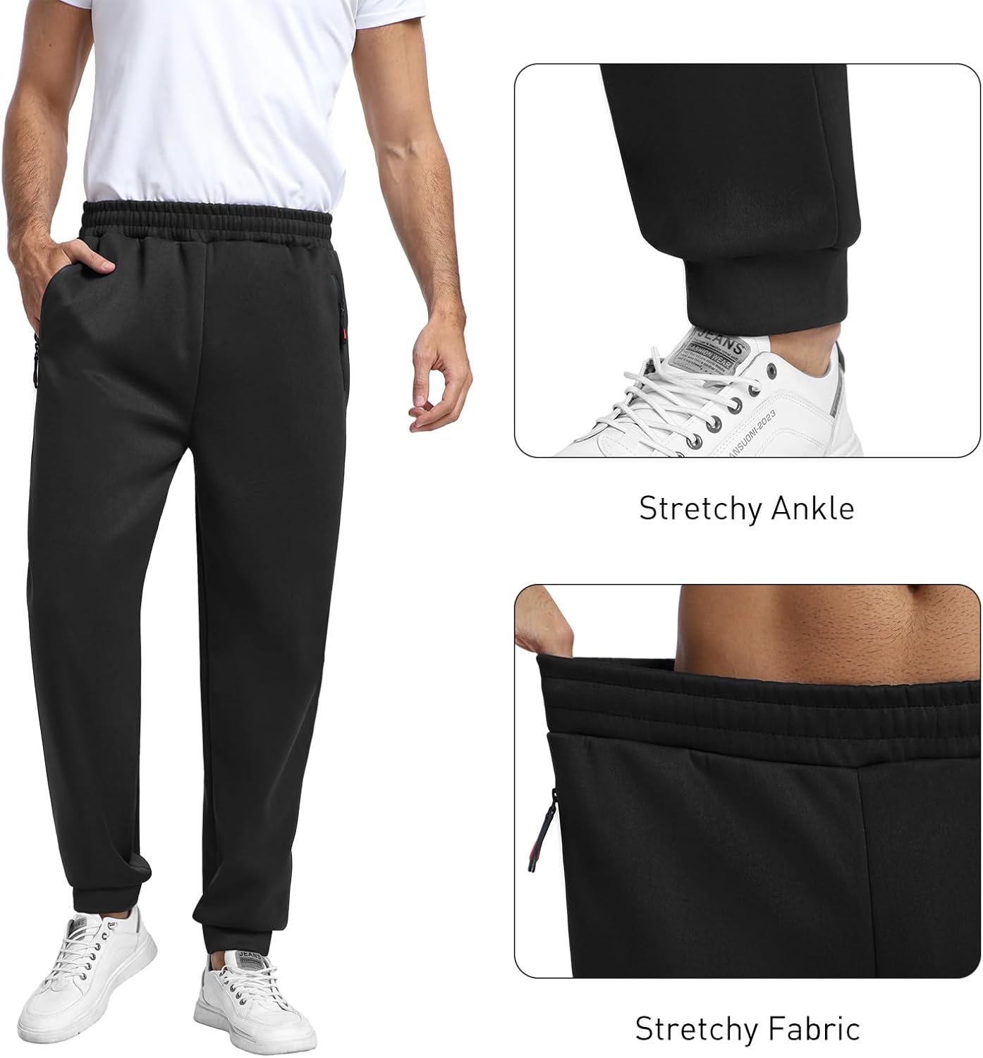 Men's Sweatpants Athletic Pants with Pockets,Jogger for Men - Image 5