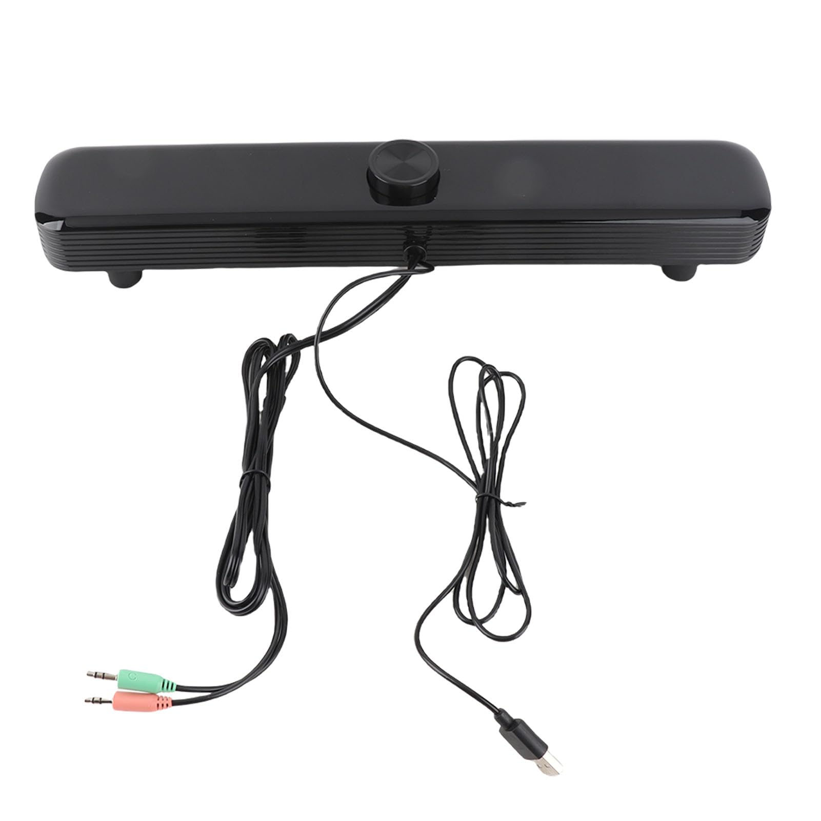 Wakects Barre de Son pour Ordinateur, 16,5 Pouces 3W Double Haut-Parleur