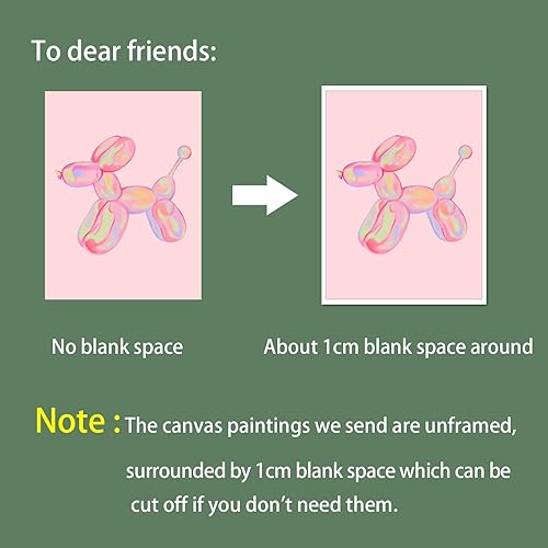 Miniatura 3 de Arte de pared retro de moda, lindos pósteres para habitación, estética, arte de pared preparado, póster de perro con globo rosa maximalista, póster