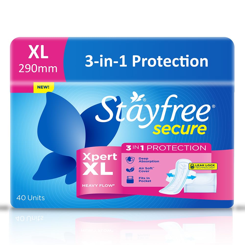 Stayfree XL Sanitary Pads (40 Pads)