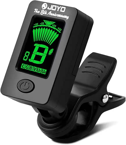 JOYO Guitar Tuner Clip on Digital Electronic Tuner for Guitar,