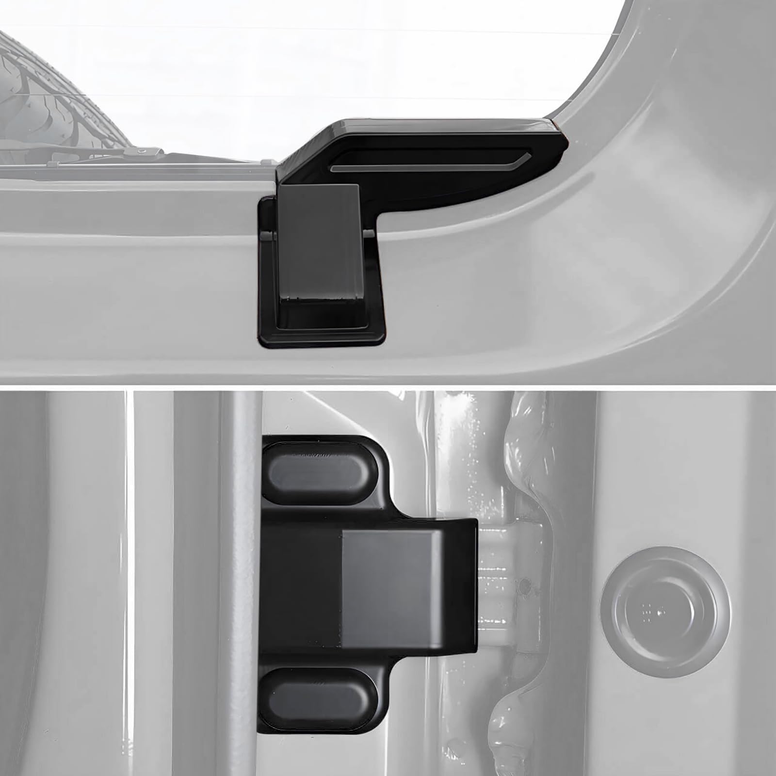 YOCTM 4-Pack Tailgate Screw Protection Trim + Rear Windshield Heating Wire Protective Cover Compatible with Suzuki Jimny 2019 2020 2021 2022 2023 2024 2025 JB64 JB74W Black 3 Door 5 Door Accessories