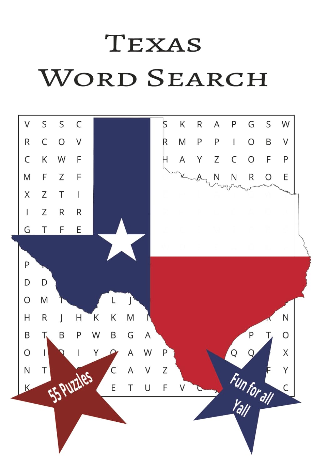 Texas Word Search: "From Cowboys to Capital Cities—Find Them All!" 6x9 inch , 110 pages