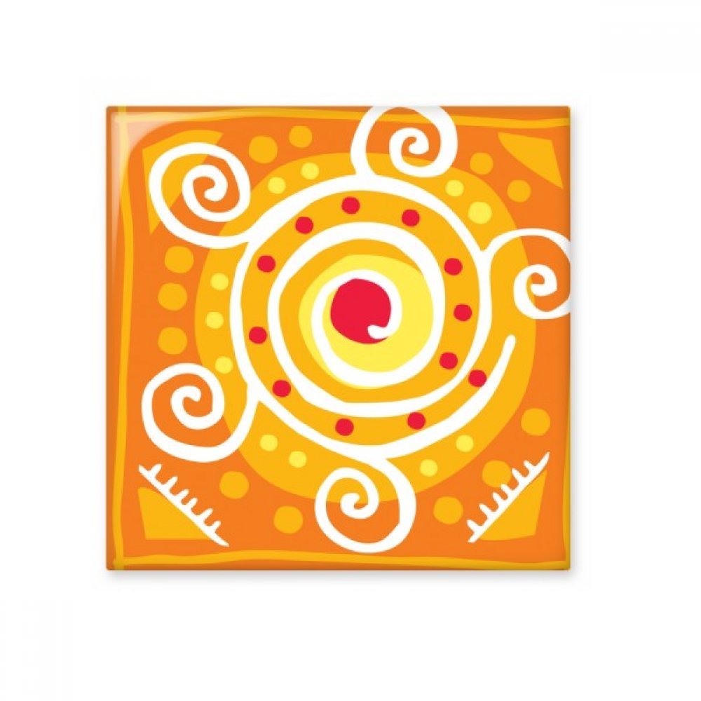 Carreaux céramique Mexique totems orange pour remplacer une faïence de cuisine usée