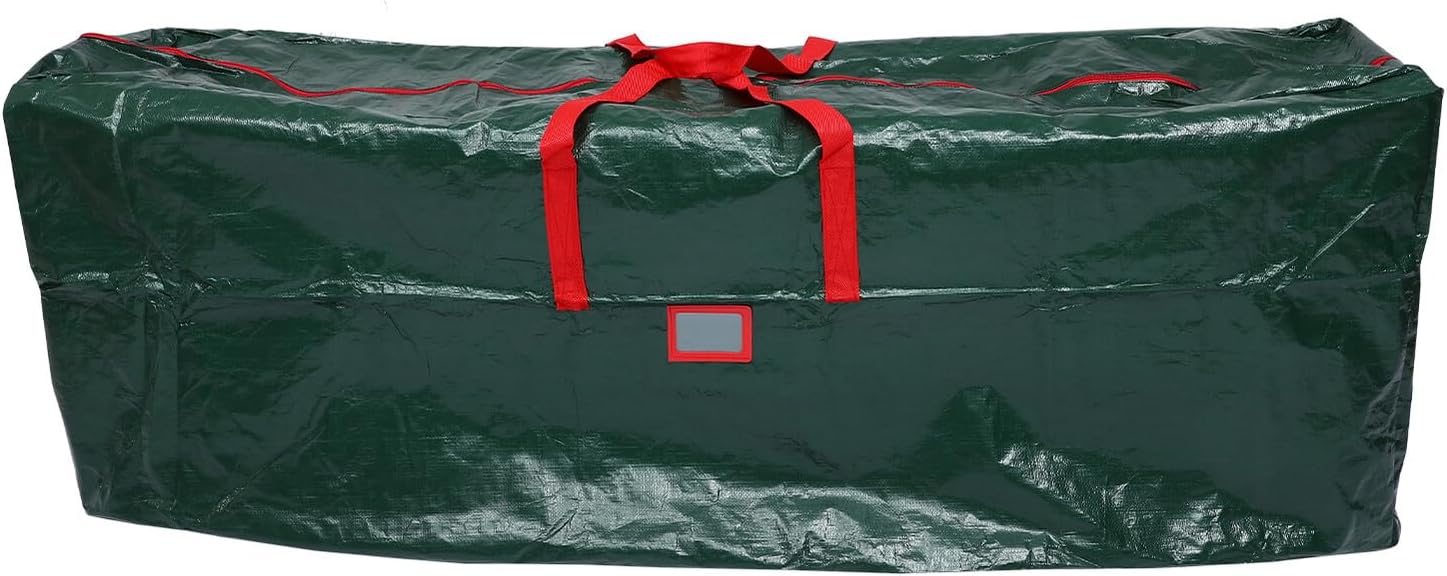 Lurrose Christmas Tree Storage Bag 165cm×38cm×76cm Green Oxford Fabric Dustproof Sealed Large Xmas Tree Organizer Suitable for Holiday Decoration Storage