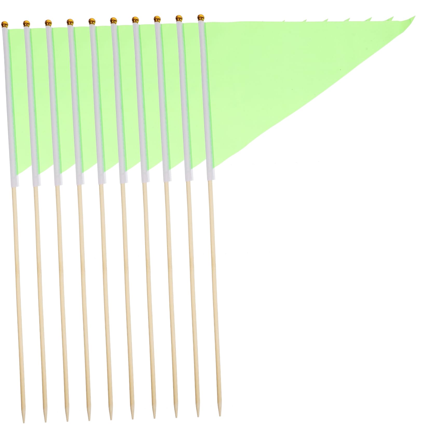 Gogogmee Construction Marker Flags Set of 10 Orange Yard Flags for Surveying Sprinkler Dog Training