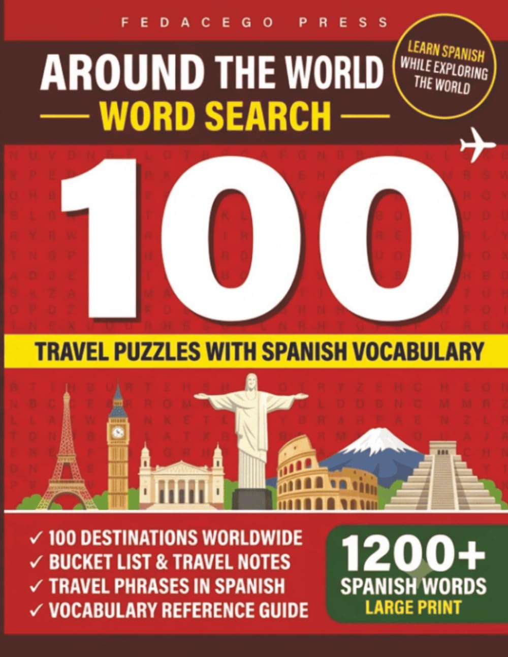 Around the World Word Search: Travel Puzzles with Spanish Vocabulary